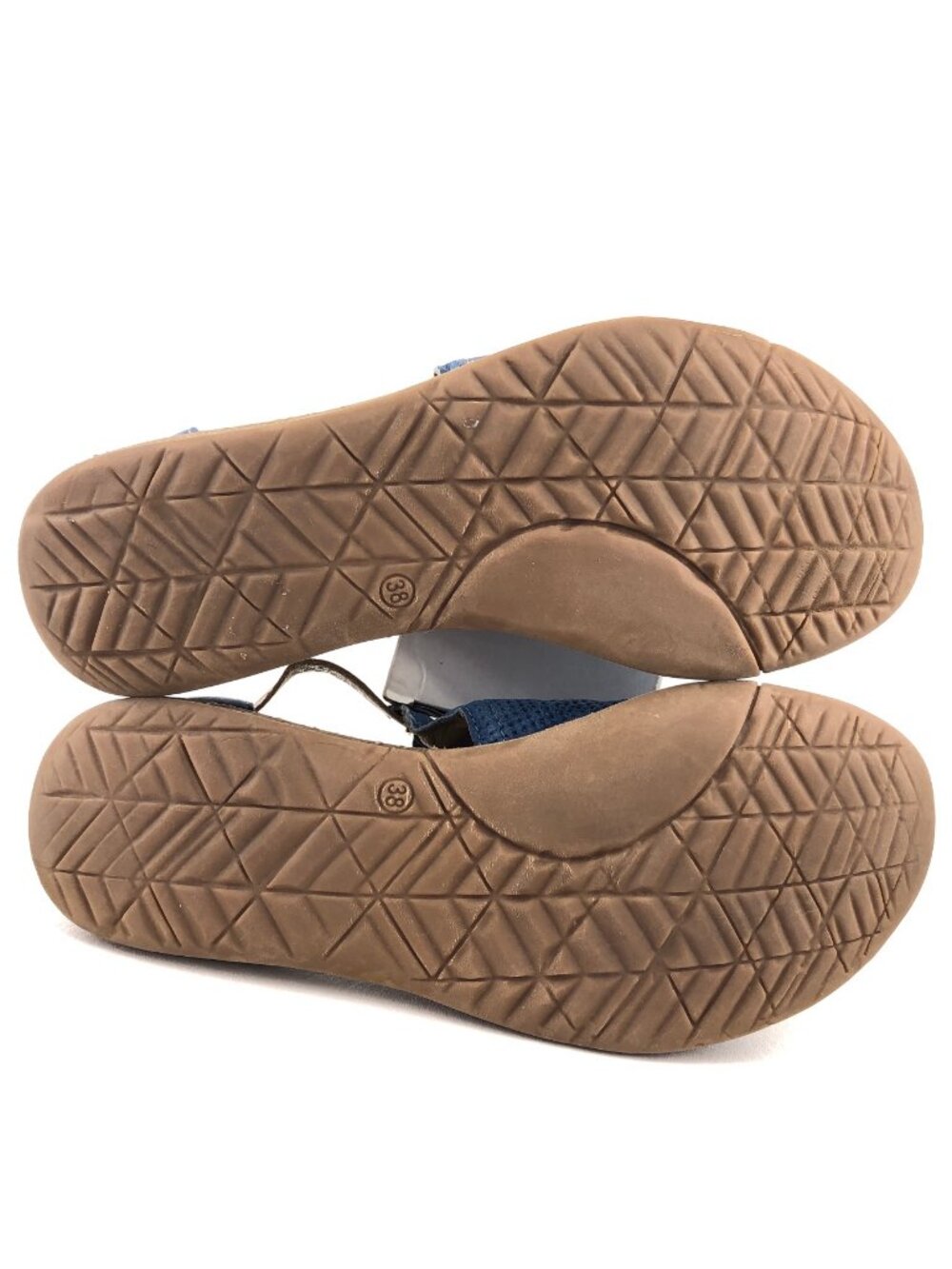 Miz Mooz Fiona Blue Leather Sandals - Picture 7 of 14